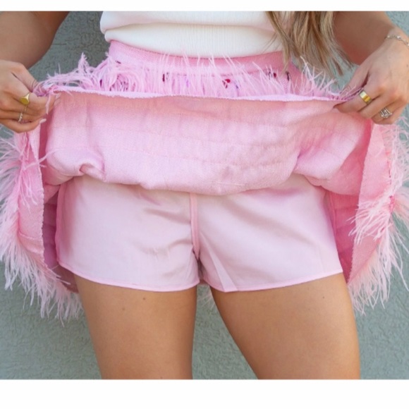 QOS Sequin Heart Skort In Lge - Picture 4 of 5